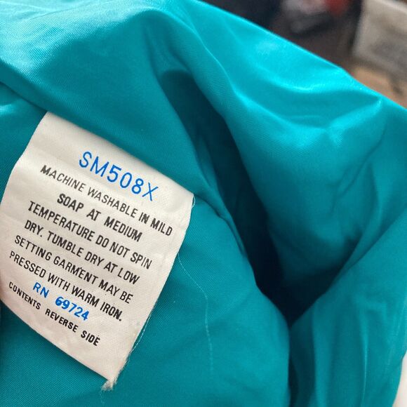 Vintage Columbia Bugaboo Jacket Mens Large Teal Red Full Zip - Picture 5 of 12